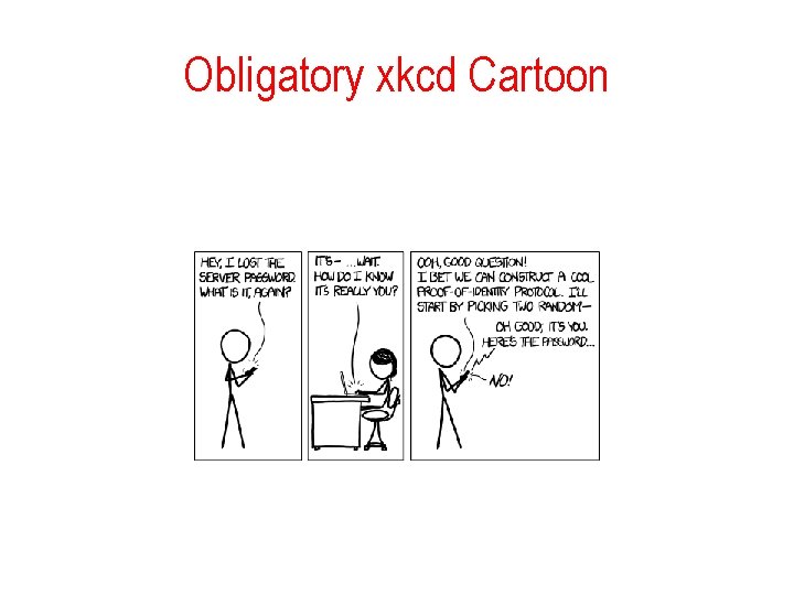 Obligatory xkcd Cartoon 