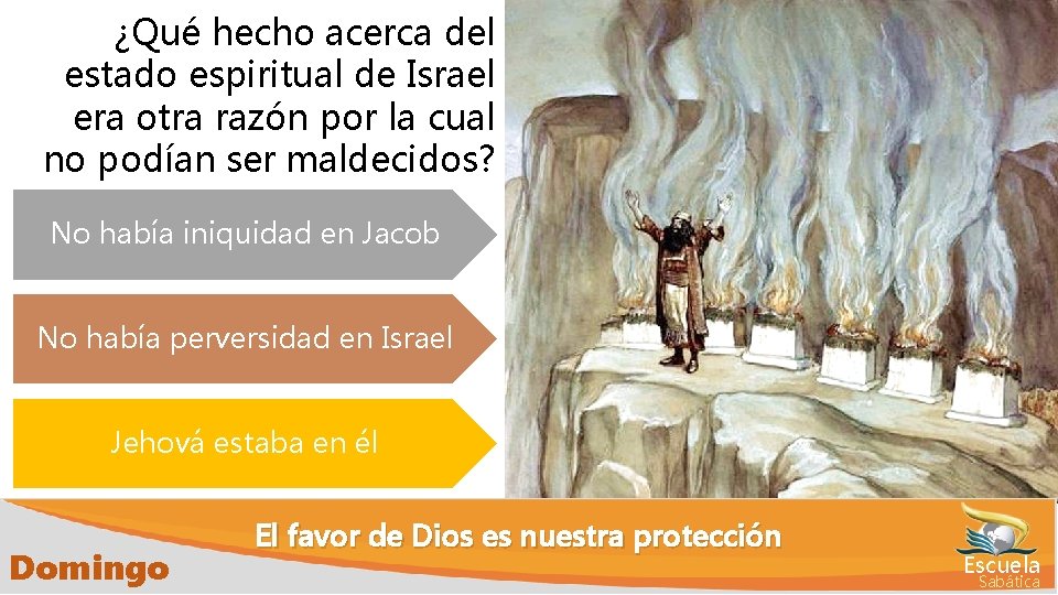 ¿Qué hecho acerca del estado espiritual de Israel era otra razón por la cual
