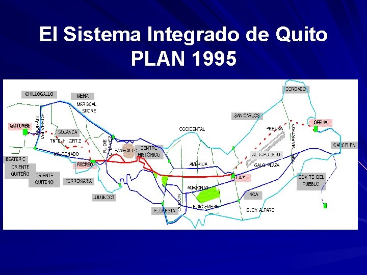 El Sistema Integrado de Quito PLAN 1995 