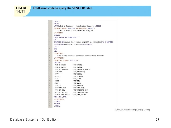 Database Systems, 10 th Edition 27 