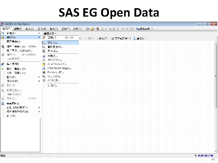 SAS EG Open Data 44 