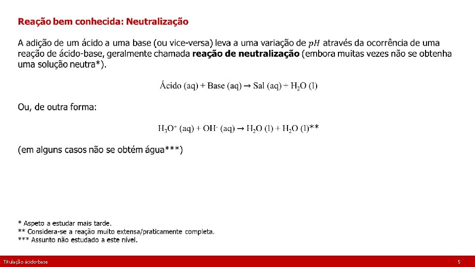  Titulação ácido-base 5 