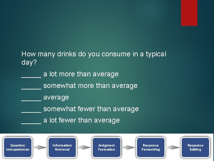 How many drinks do you consume in a typical day? _____ a lot more