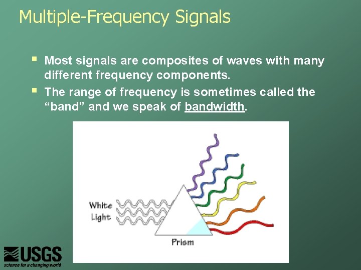 Multiple-Frequency Signals § § Most signals are composites of waves with many different frequency