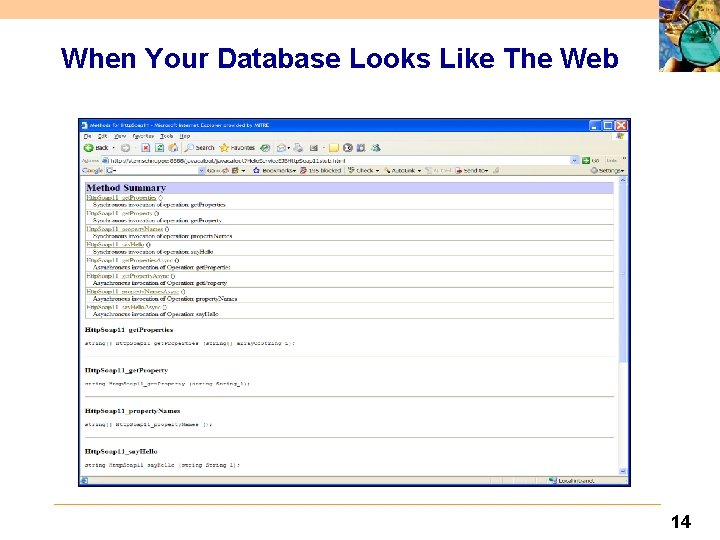 When Your Database Looks Like The Web 14 