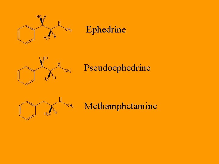 Ephedrine Pseudoephedrine Methamphetamine 