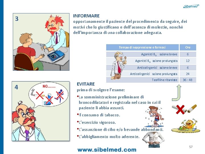 3 INFORMARE opportunamente il paziente del procedimento da seguire, dei motivi che lo giustificano