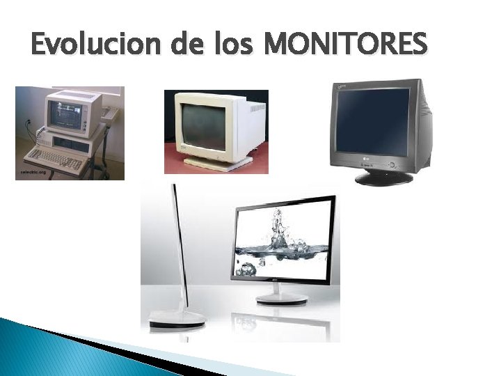 Evolucion de los MONITORES 