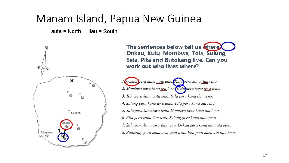 Manam Island, Papua New Guinea auta = North ilau = South uklo. org The