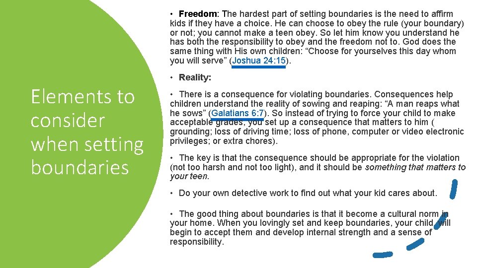  • Freedom: The hardest part of setting boundaries is the need to affirm