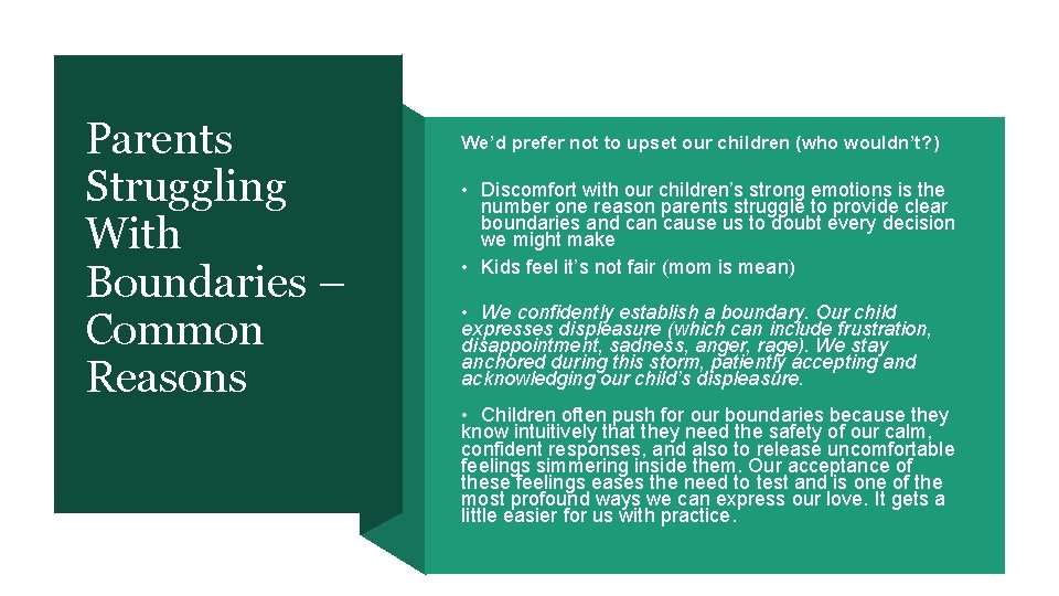 Parents Struggling With Boundaries – Common Reasons We’d prefer not to upset our children