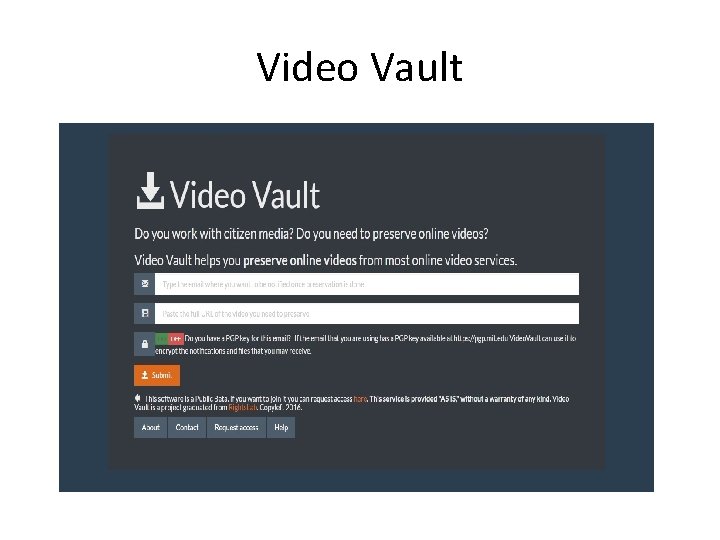 Video Vault 