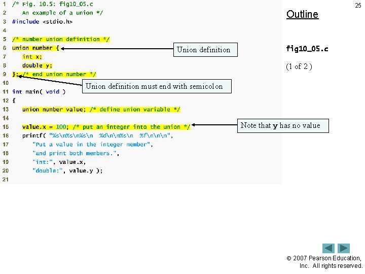 Outline Union definition 25 fig 10_05. c (1 of 2 ) Union definition must