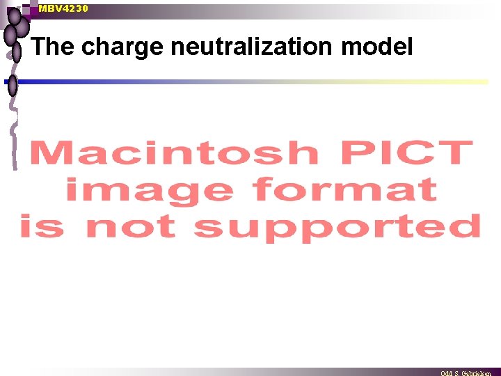 MBV 4230 The charge neutralization model 