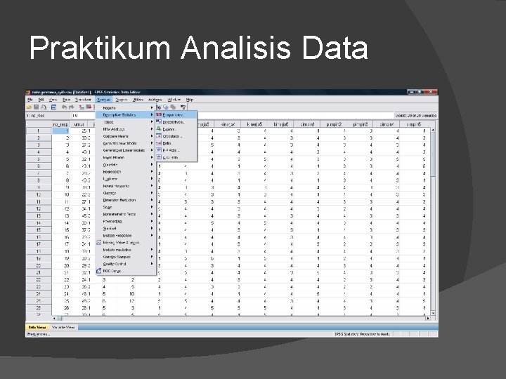Praktikum Analisis Data 
