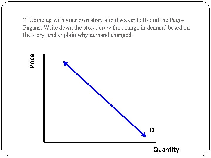 Price 7. Come up with your own story about soccer balls and the Pago.