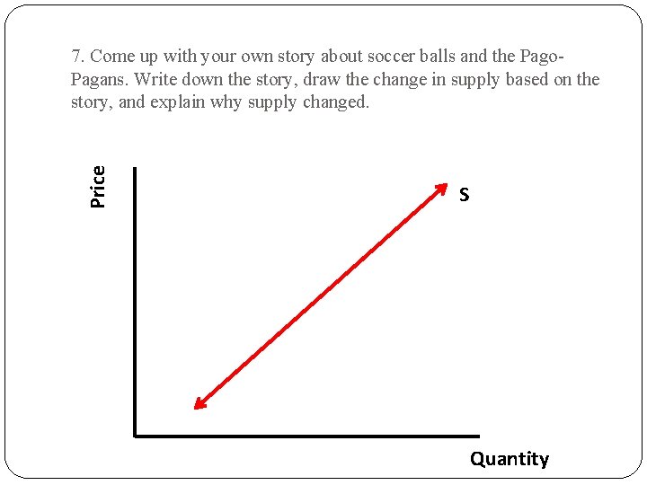 Price 7. Come up with your own story about soccer balls and the Pago.