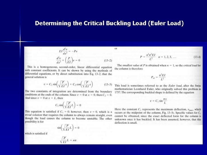 Determining the Critical Buckling Load (Euler Load) 