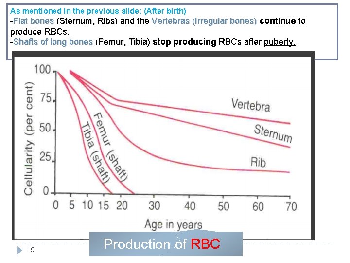 As mentioned in the previous slide: (After birth) -Flat bones ( Vertebras (Irregular bones)