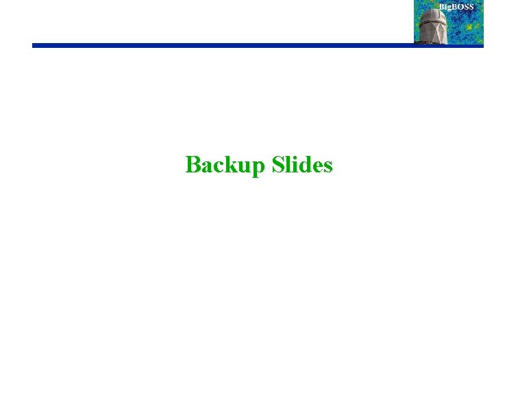 Backup Slides 