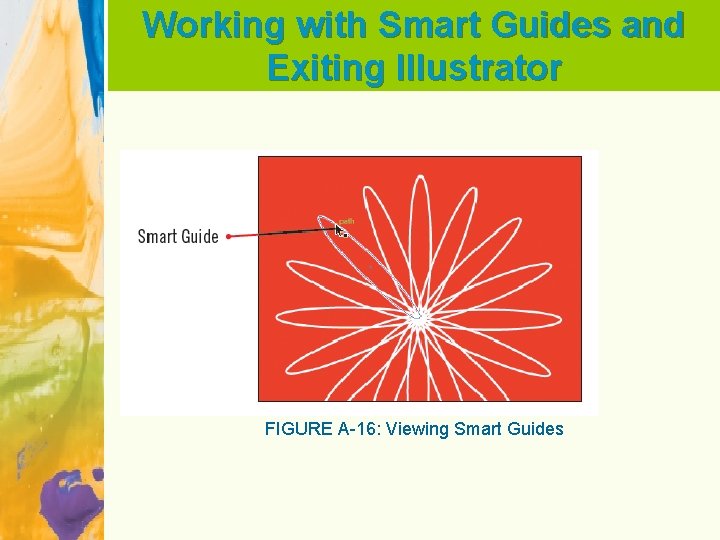 Working with Smart Guides and Exiting Illustrator FIGURE A-16: Viewing Smart Guides 