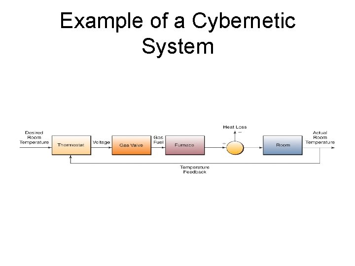 Example of a Cybernetic System Example of a Cybernetic System