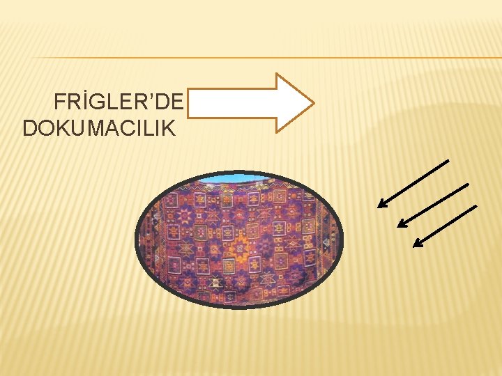 FRİGLER’DE DOKUMACILIK 