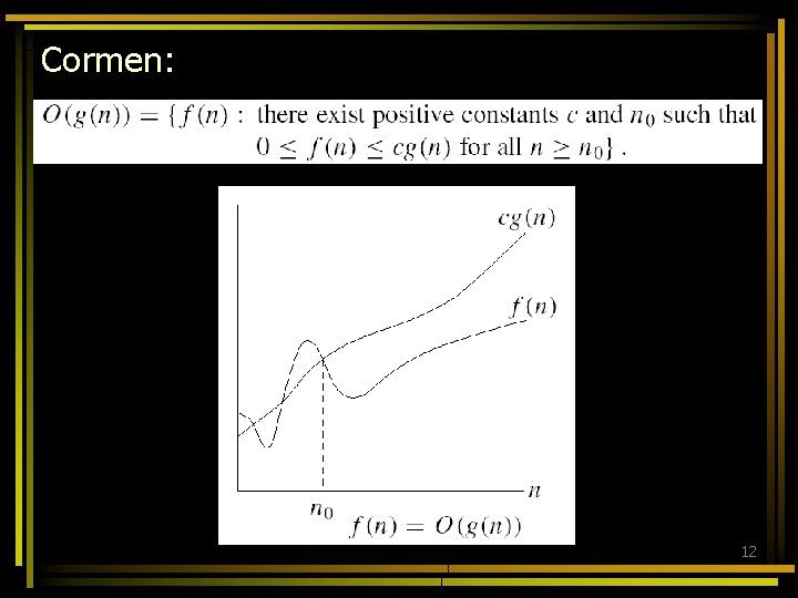 Cormen: 12 