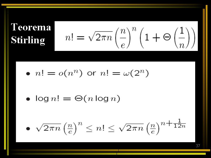 Teorema Stirling 37 