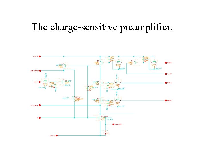 The charge-sensitive preamplifier. 
