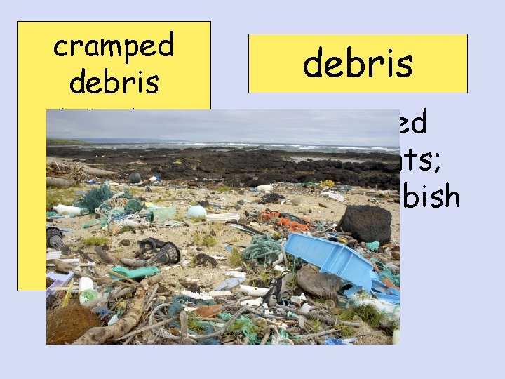 cramped debris interior ooze robotic sediment sonar debris Scattered fragments; ruins; rubbish 
