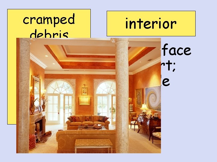 cramped debris interior ooze robotic sediment sonar interior inner surface or part; inside 