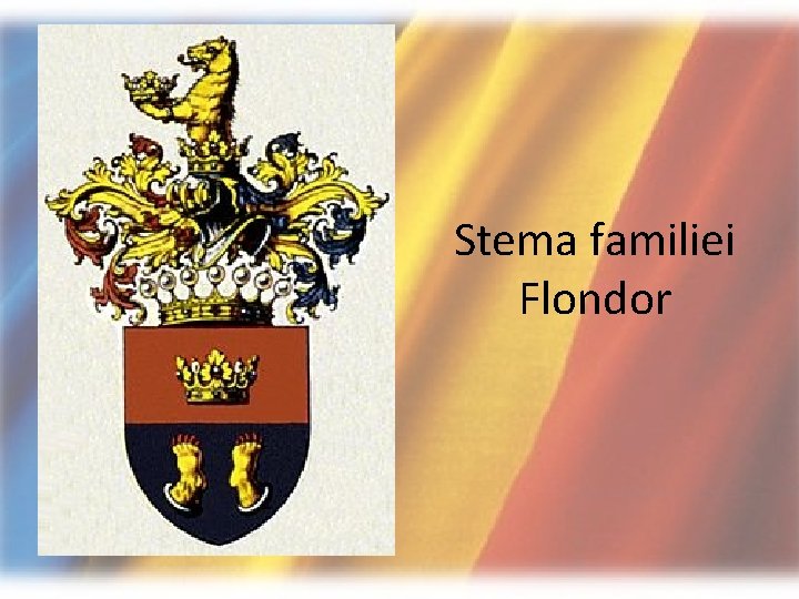 Stema familiei Flondor Stema familiei Flondor