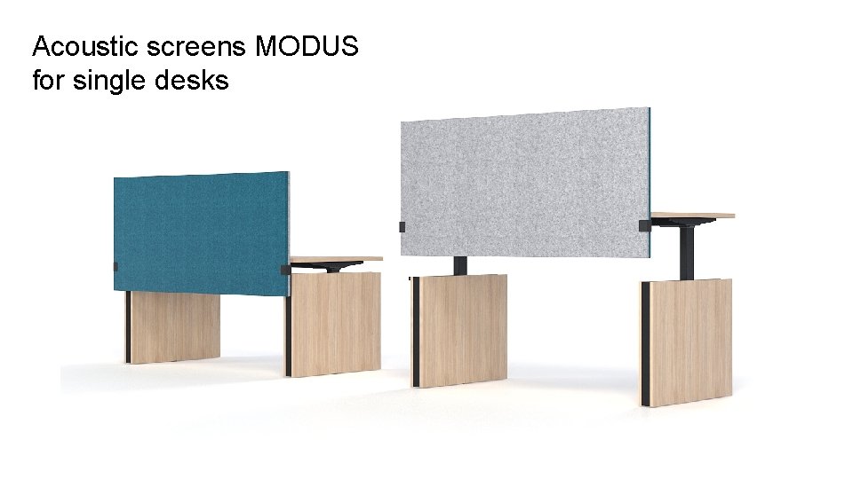 Acoustic screens MODUS for single desks 