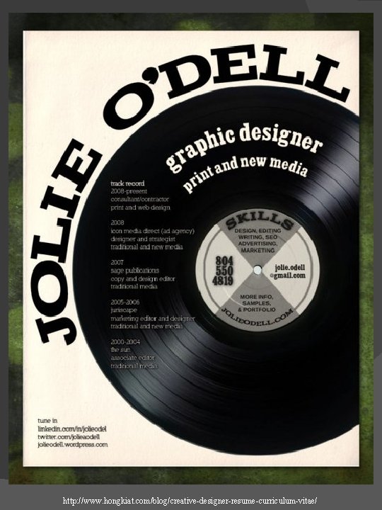 http: //www. hongkiat. com/blog/creative-designer-resume-curriculum-vitae/ 