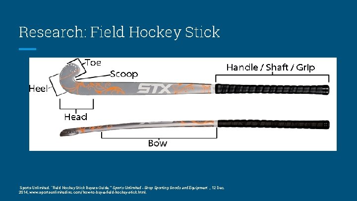Research: Field Hockey Stick Sports Unlimited. “Field Hockey Stick Buyers Guide. ” Sports Unlimited