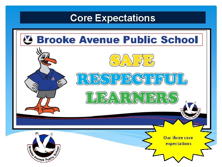 Core Expectations Our three core expectations 