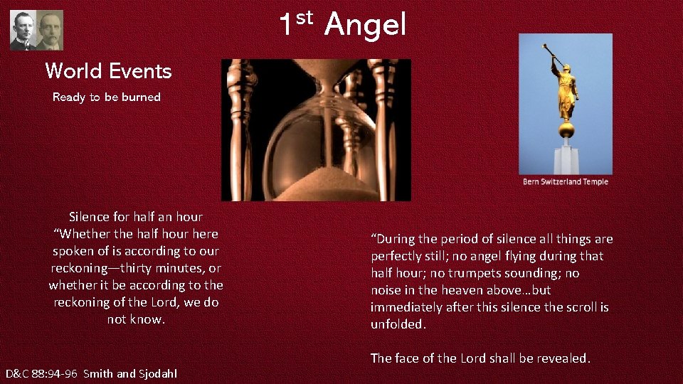 st 1 Angel World Events Ready to be burned Silence for half an hour