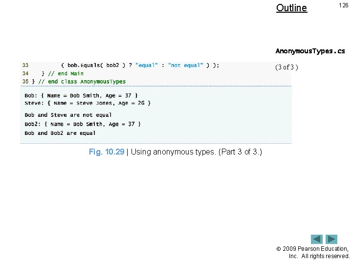 Outline 126 Anonymous. Types. cs (3 of 3 ) Fig. 10. 29 | Using