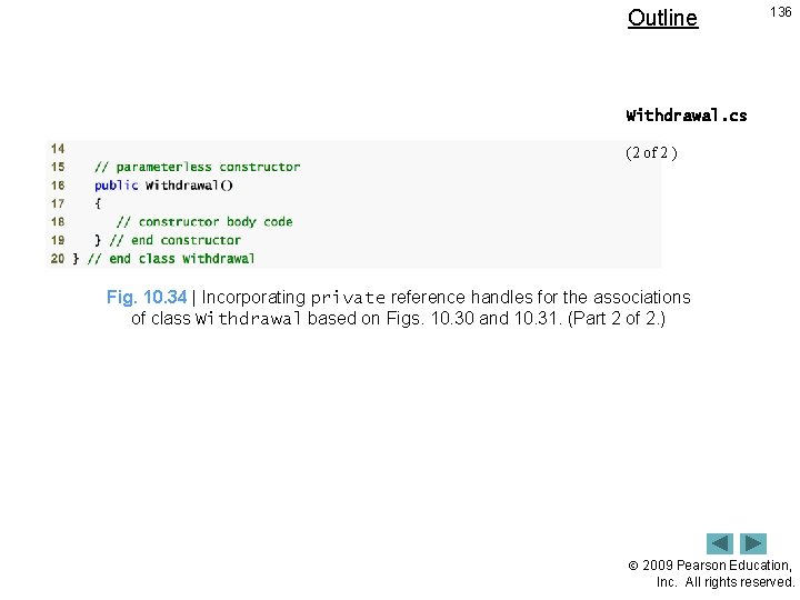 Outline 136 Withdrawal. cs (2 of 2 ) Fig. 10. 34 | Incorporating private