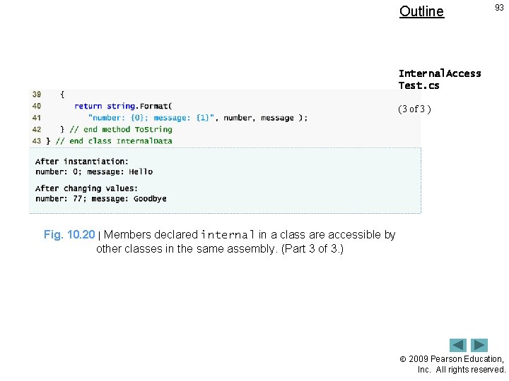 Outline 93 Internal. Access Test. cs (3 of 3 ) Fig. 10. 20 |