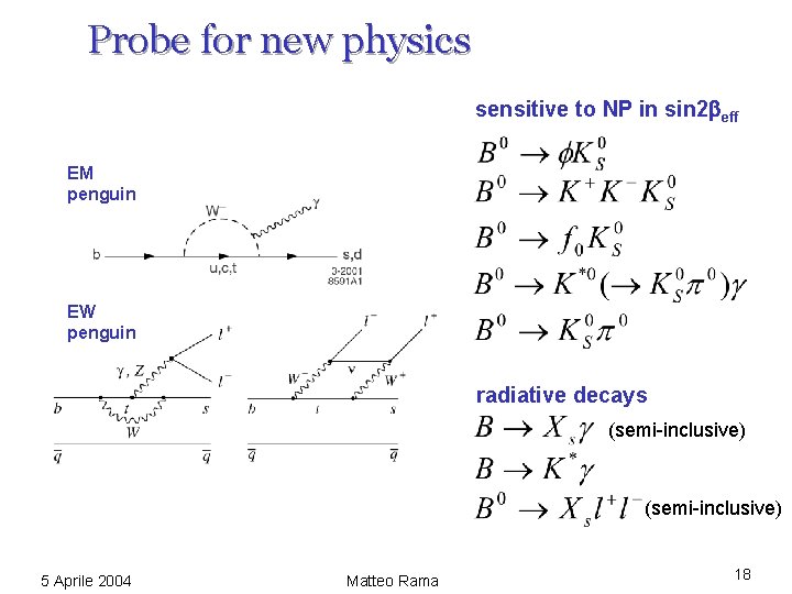 Probe for new physics sensitive to NP in sin 2 eff EM penguin EW