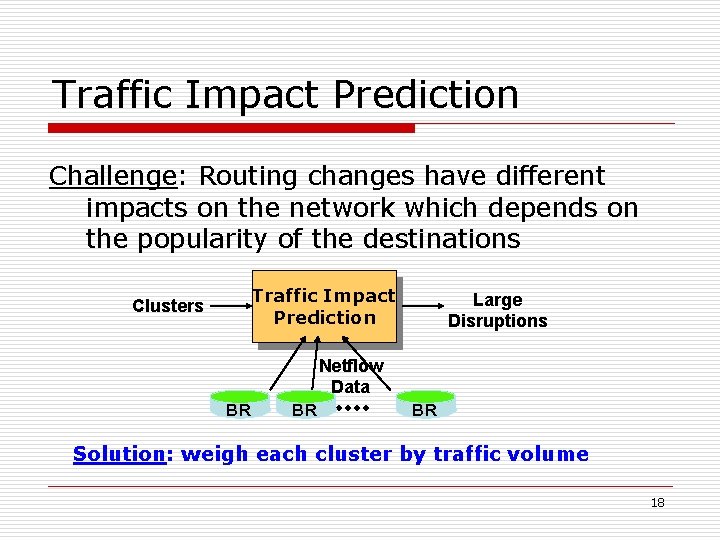 Traffic Impact Prediction Challenge: Routing changes have different impacts on the network which depends
