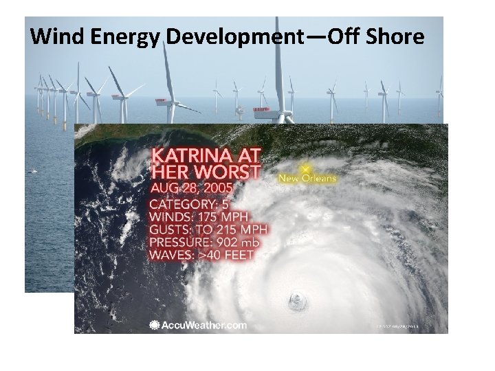 Wind Energy Development—Off Shore 