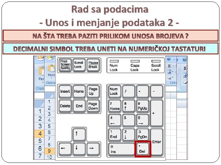 Rad sa podacima - Unos i menjanje podataka 2 KAKO NAKAKO SE ŠTA KAKO