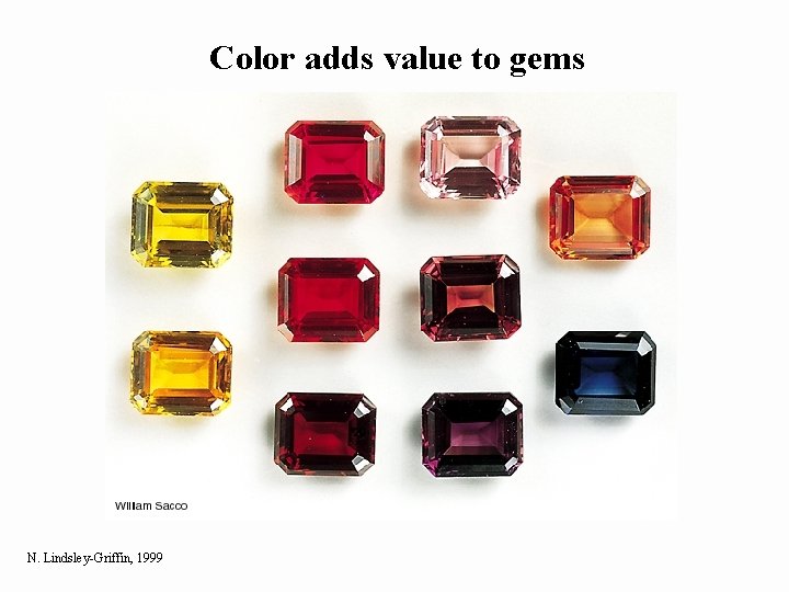 Color adds value to gems N. Lindsley-Griffin, 1999 