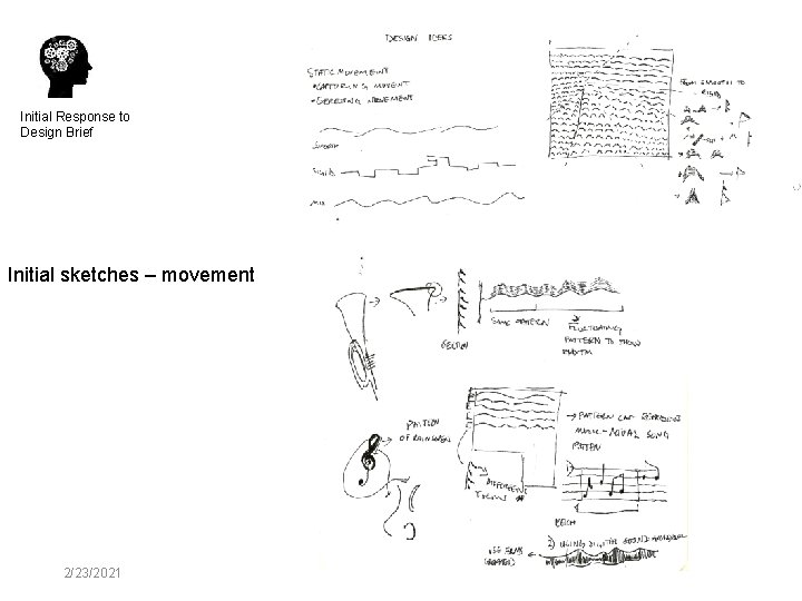 Initial Response to Design Brief Initial sketches – movement 2/23/2021 