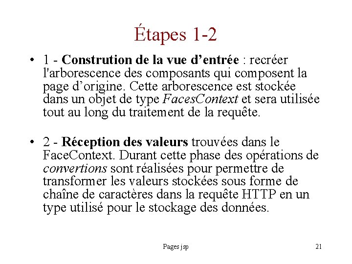 Étapes 1 -2 • 1 - Constrution de la vue d’entrée : recréer l'arborescence