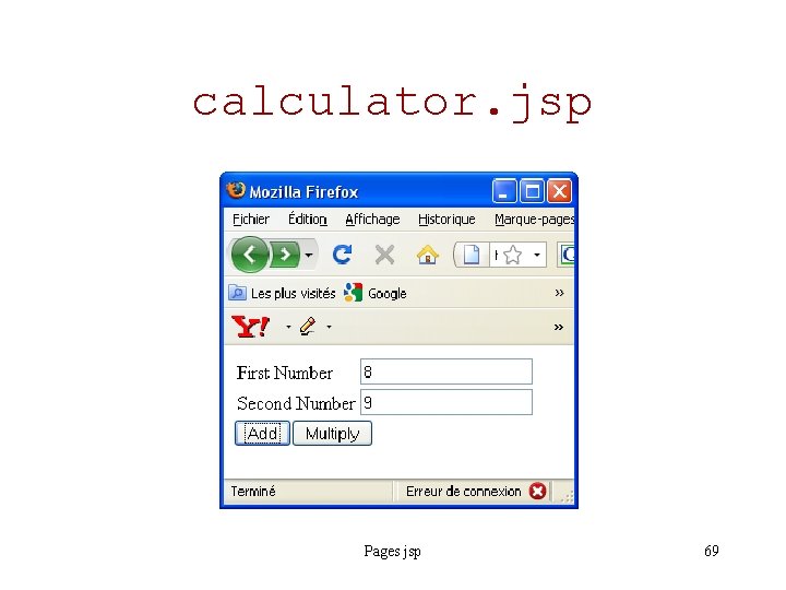 calculator. jsp Pages jsp 69 