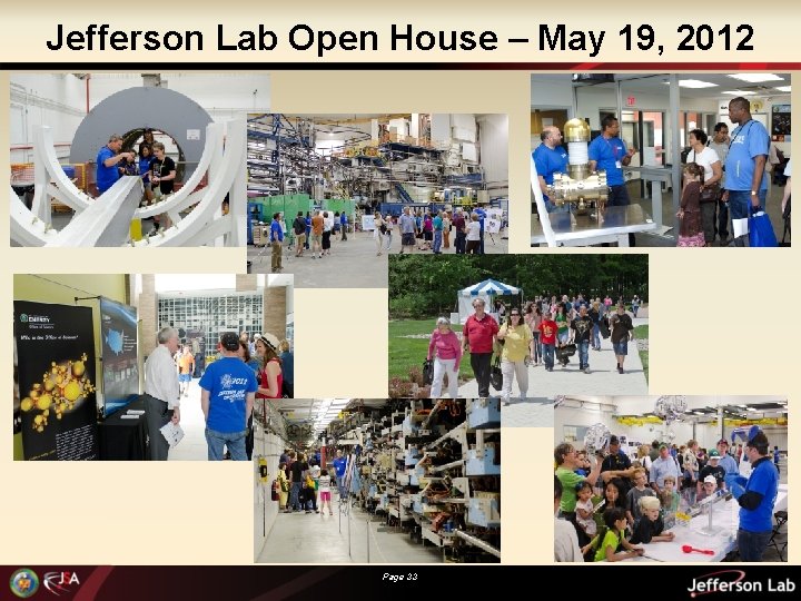 Jefferson Lab Open House – May 19, 2012 Page 33 